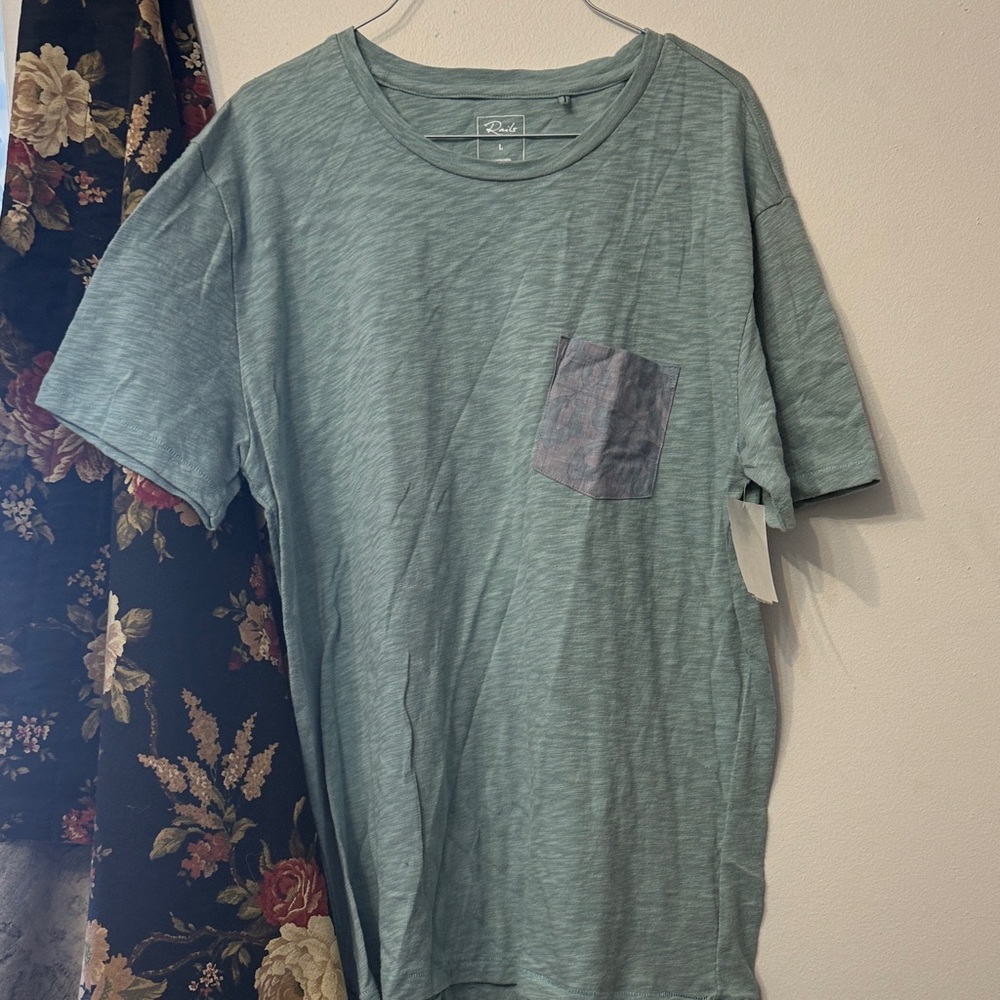 Rails Sage Green Short Sleeve Tee with Pocket